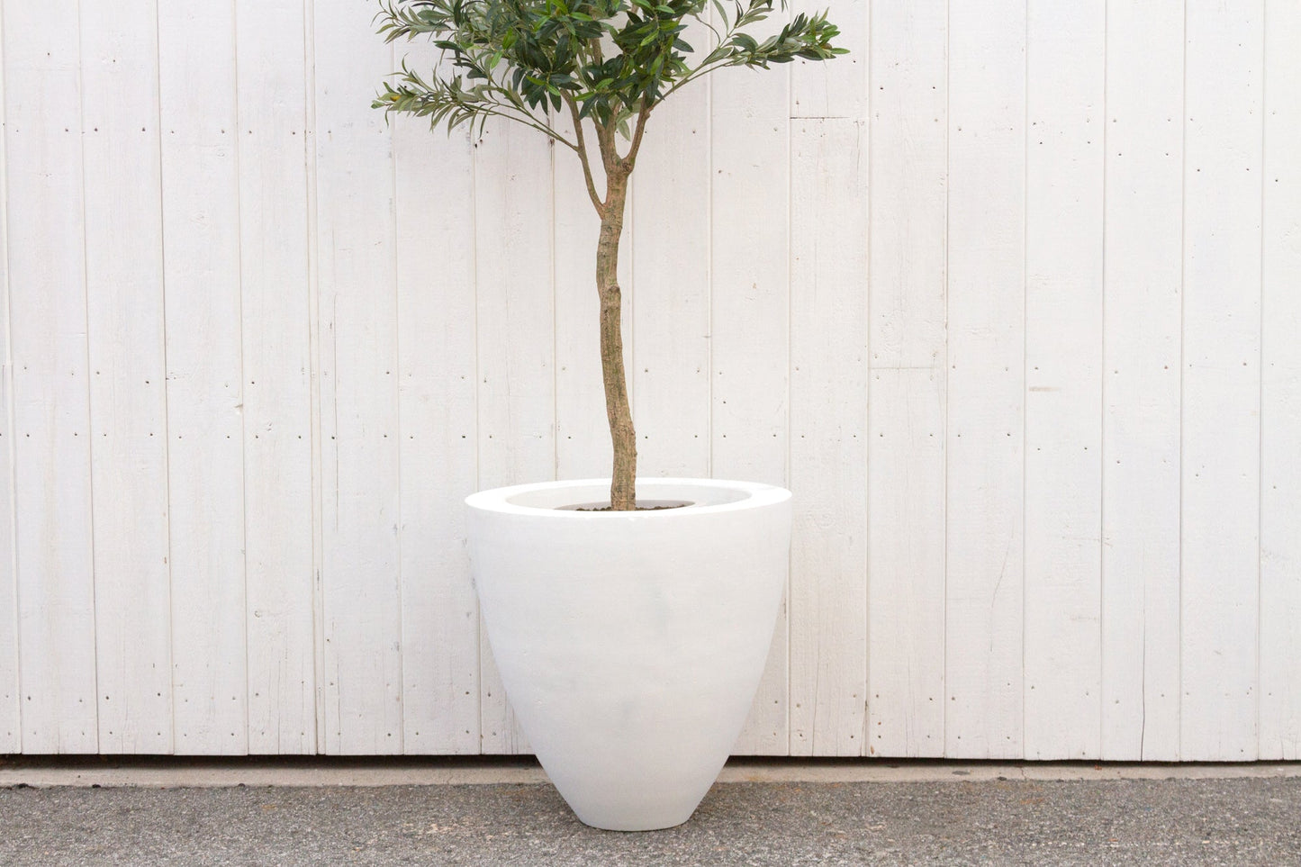White Cloud Stone Planter