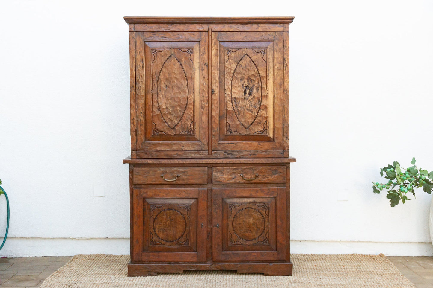 Very Tall French Colonial Buffet Cabinet