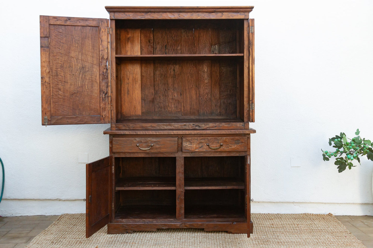 Very Tall French Colonial Buffet Cabinet