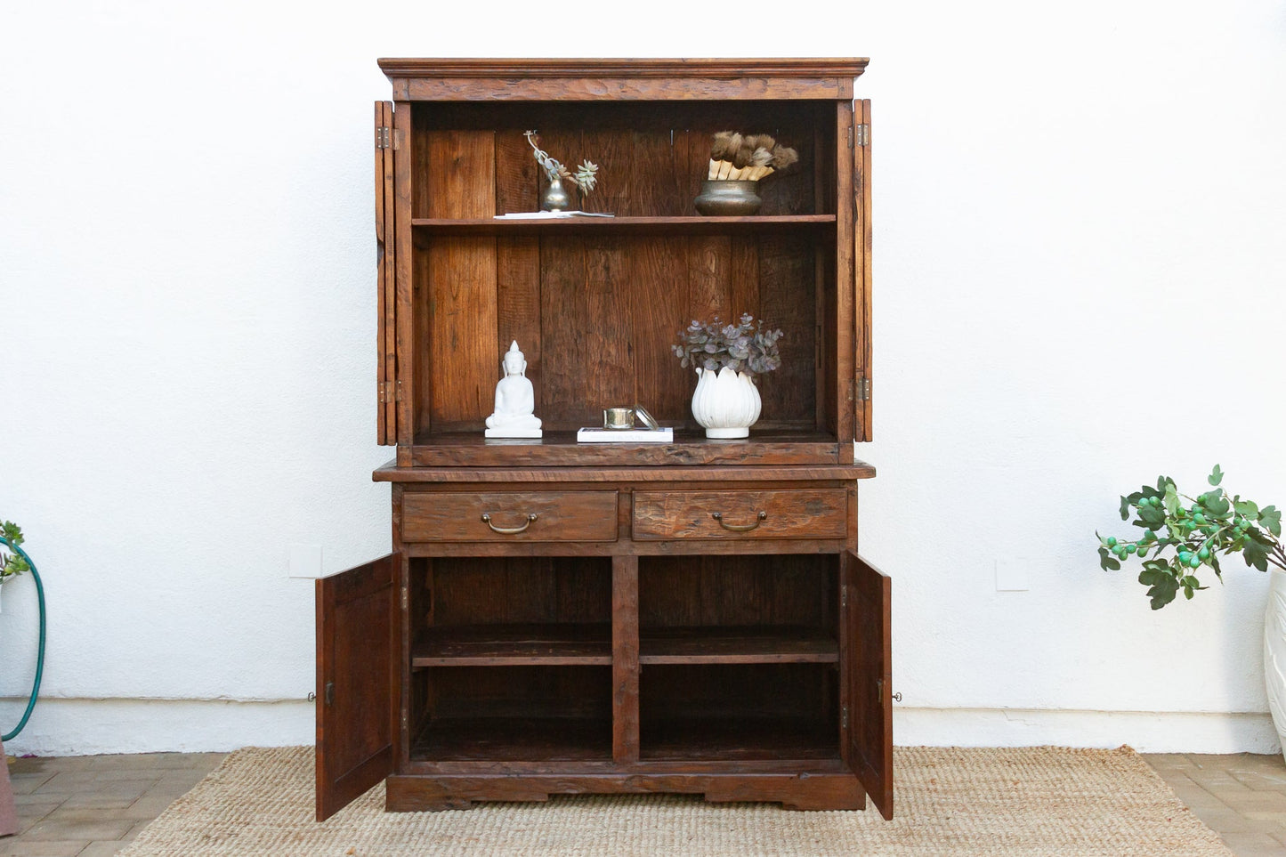 Very Tall French Colonial Buffet Cabinet