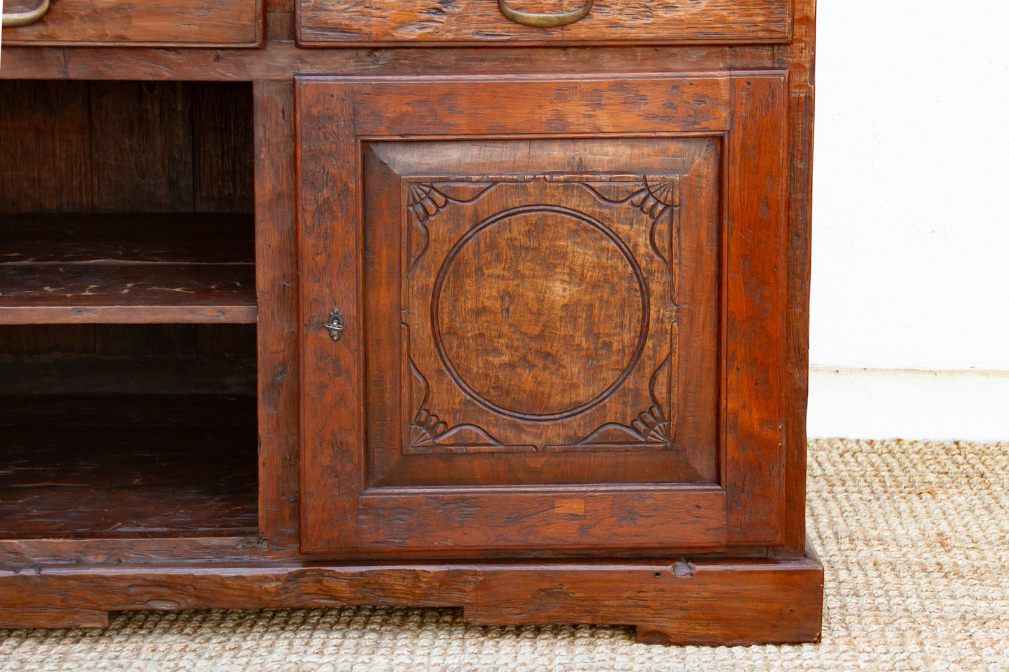 Very Tall French Colonial Buffet Cabinet