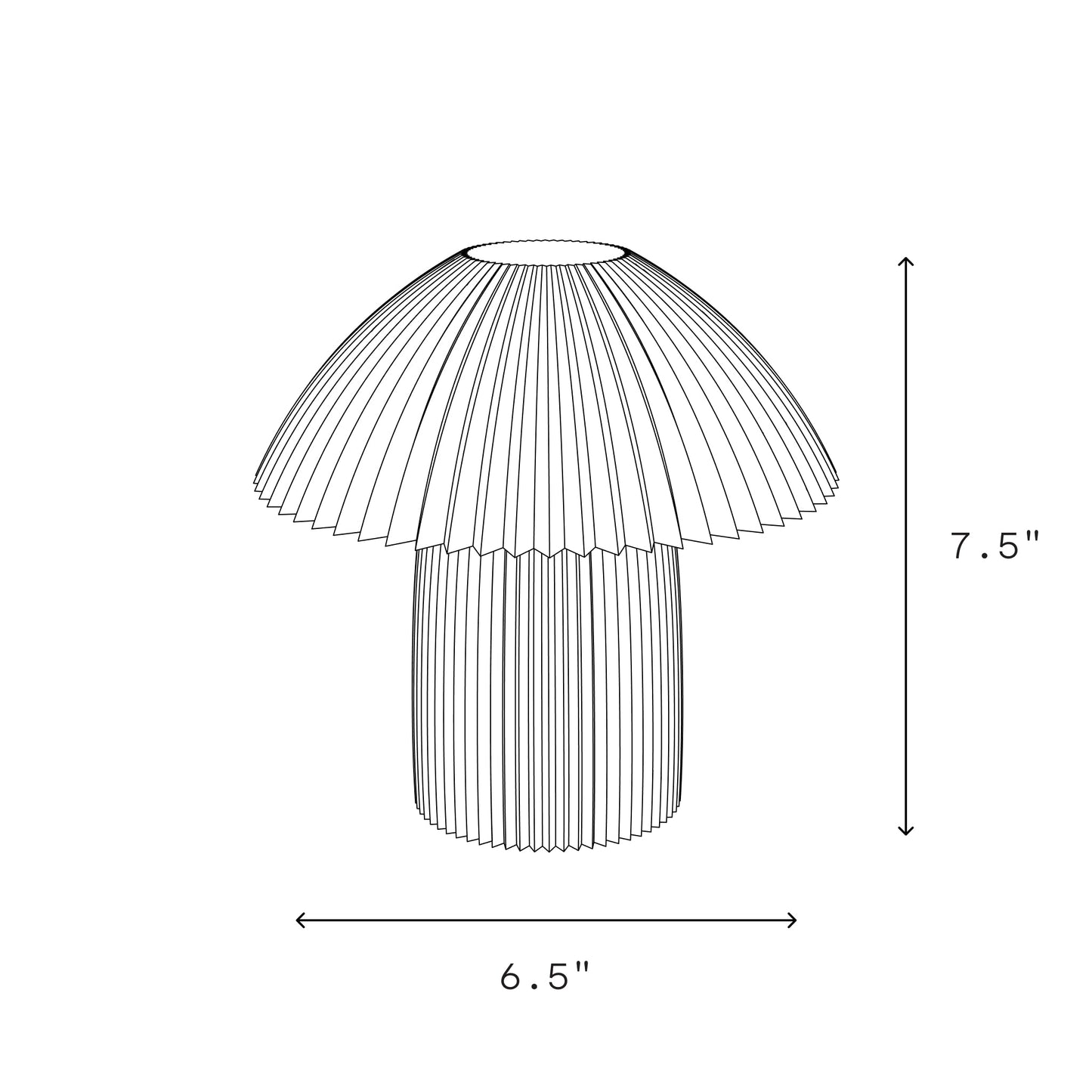 Cordless Kinoko Lamp