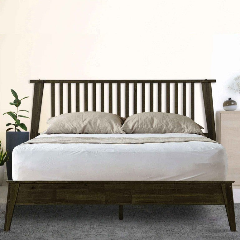 Acacia Kaylin Deluxe Wood Platform Bed Frame for Stylish Bedrooms