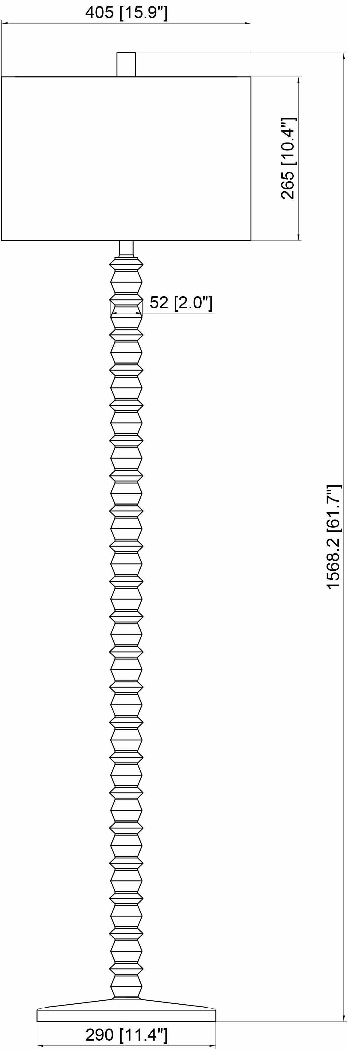 Motozintla Cream Wood Floor Lamp