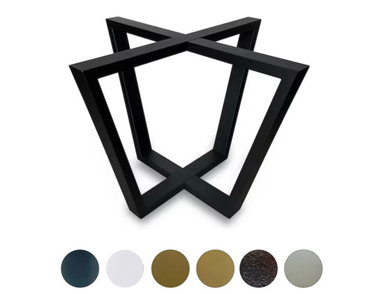 Simple Metal Table Base/Legs Matte Black