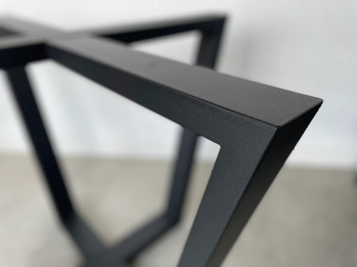 Simple Metal Table Base/Legs Matte Black