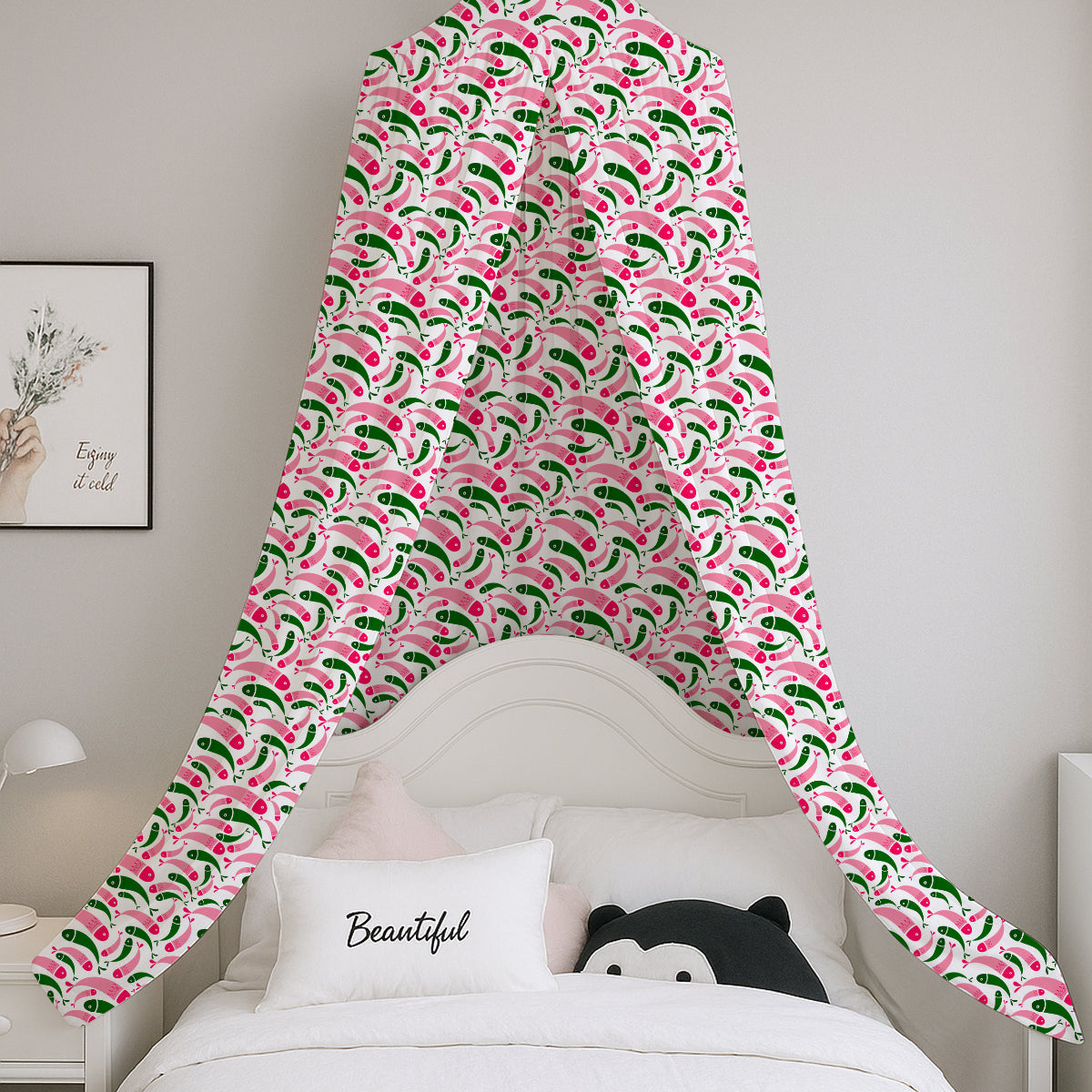 Multicolor Fish Printed Canopy