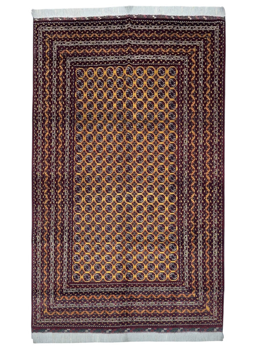 Hand-Knotted Afghani Mawri Wool Rug – 6’5″  x  9’4″