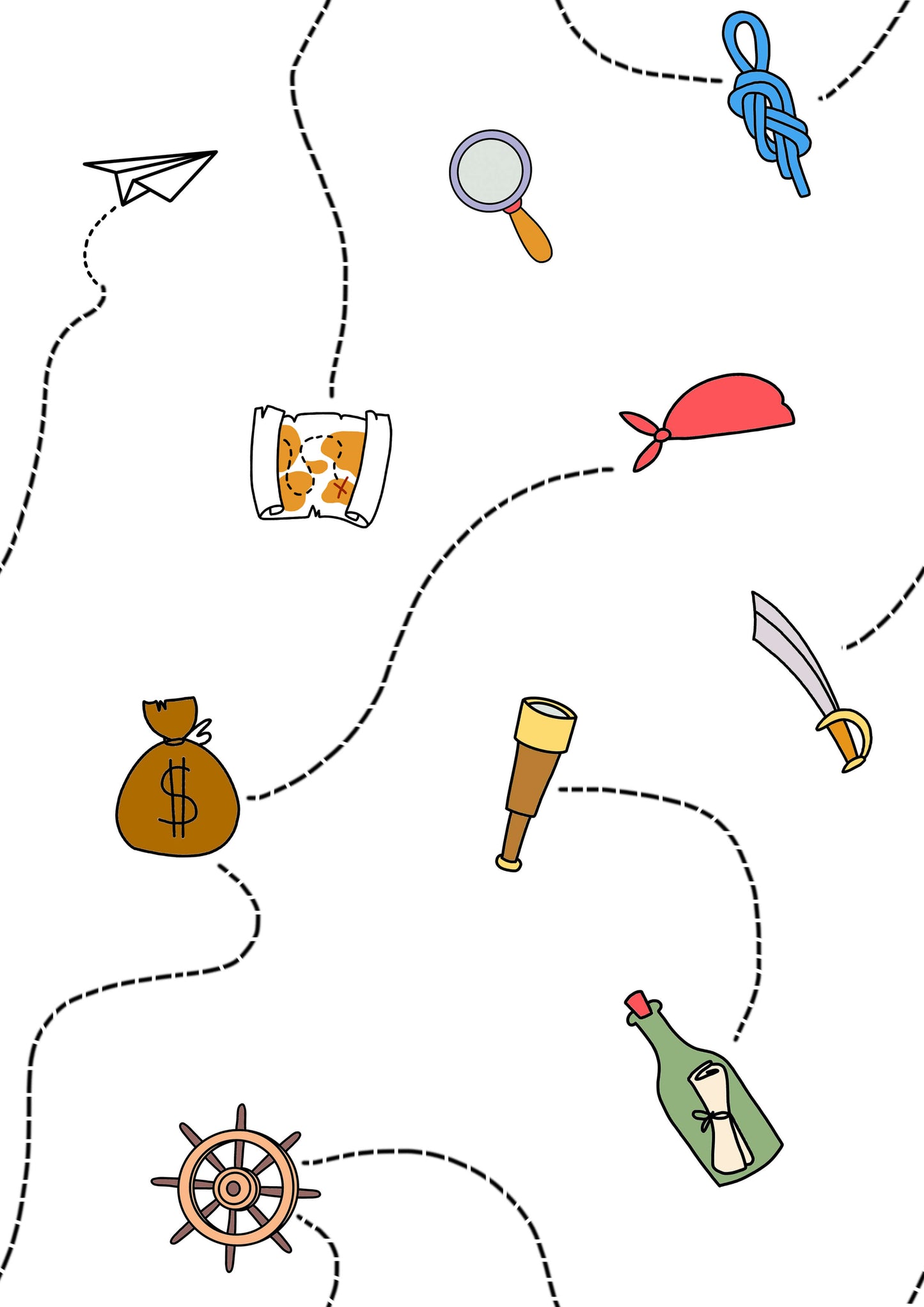 Pirate Art  Printed Canopy