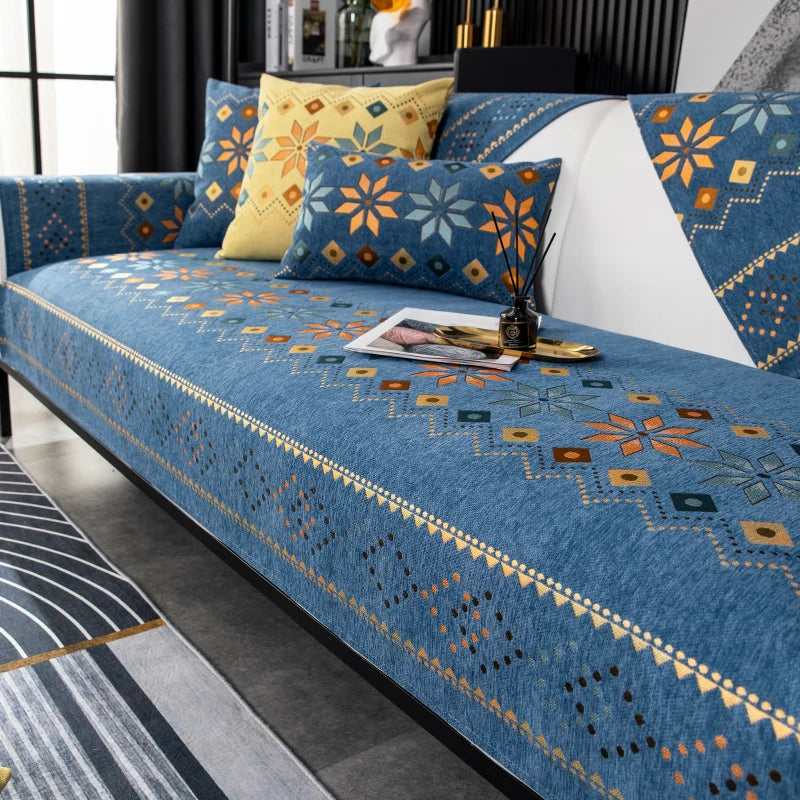 🪞 The House of Bonney “Arcadia” Sofa Mat – Year-Round Geometric Luxury, Pet-Friendly & Non-Slip ✨