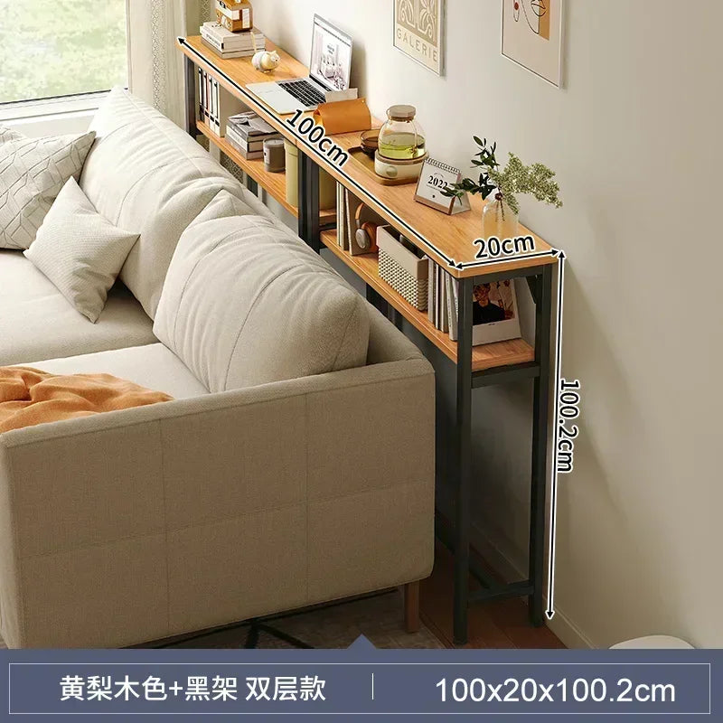 The Linea Slim Storage Table – Modern Gap-Fit Side Table for Living Rooms & Bedrooms
