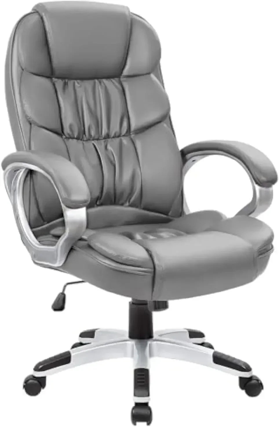 DUTRIEUX High-Back Executive Office Chair – Ergonomic PU Leather Swivel Desk Chair, Adjustable Height, Padded Armrests, Comfortable Design