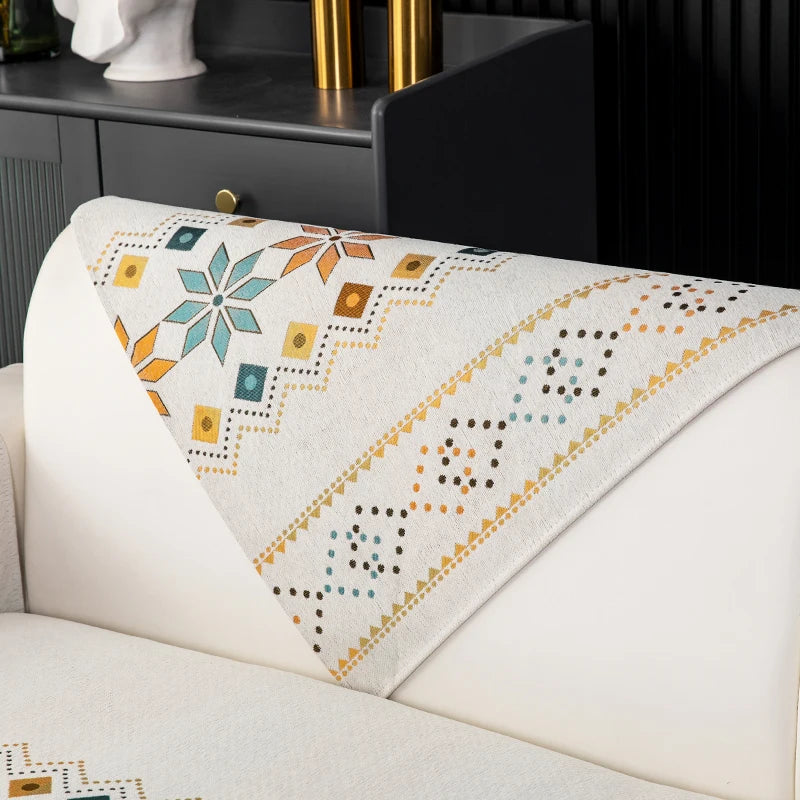 🪞 The House of Bonney “Arcadia” Sofa Mat – Year-Round Geometric Luxury, Pet-Friendly & Non-Slip ✨