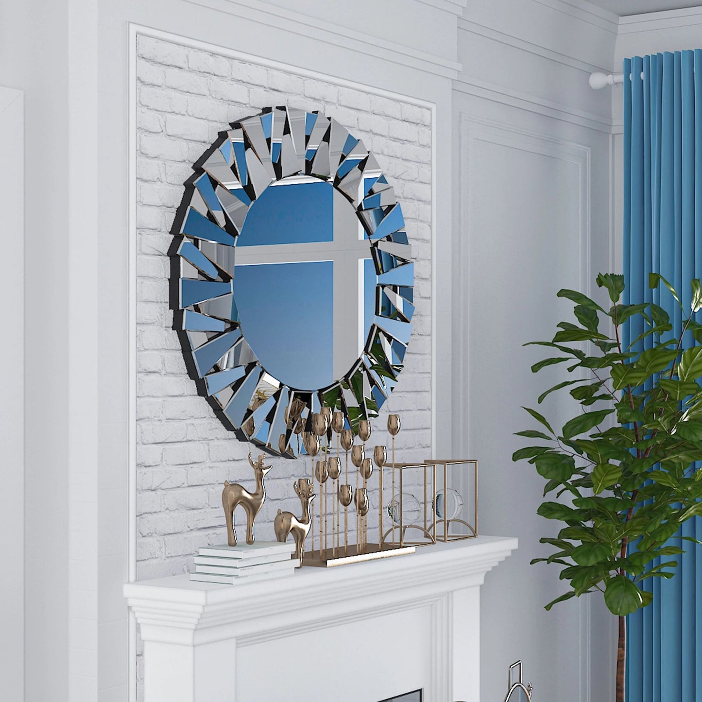 Celeste 32” Radiance Mirror – A Sunburst of Sophistication