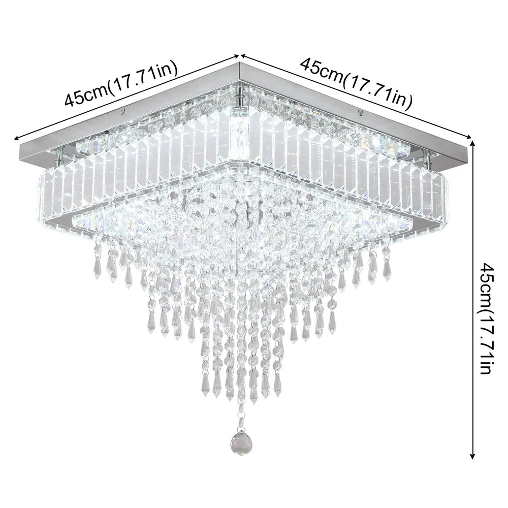 Luxura LED Crystal Pendant Chandelier – Modern Elegance for Elevated Spaces