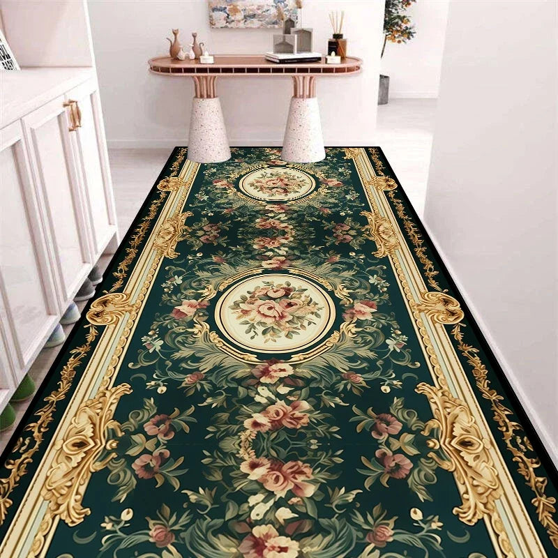 RoyalStride European Corridor Runner – Luxury Non-Slip Aisle & Stairway Carpet with Custom Length for Hallway, Kitchen & Home Décor