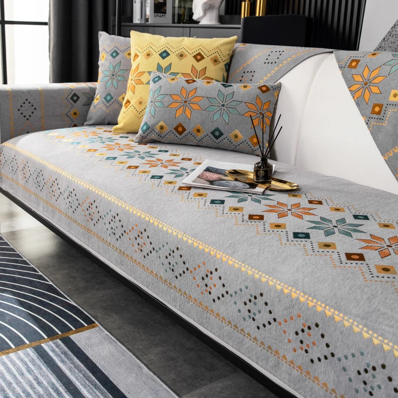 🪞 The House of Bonney “Arcadia” Sofa Mat – Year-Round Geometric Luxury, Pet-Friendly & Non-Slip ✨
