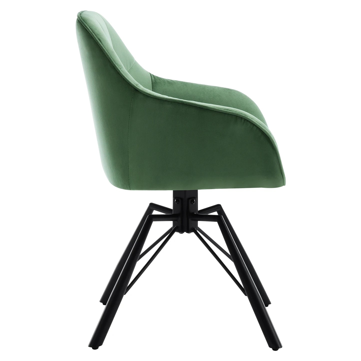 VelvetWhirl Comfort Dining Duo – 2PCS Swivel Upholstered Armchair Set for Kitchen & Living Harmony