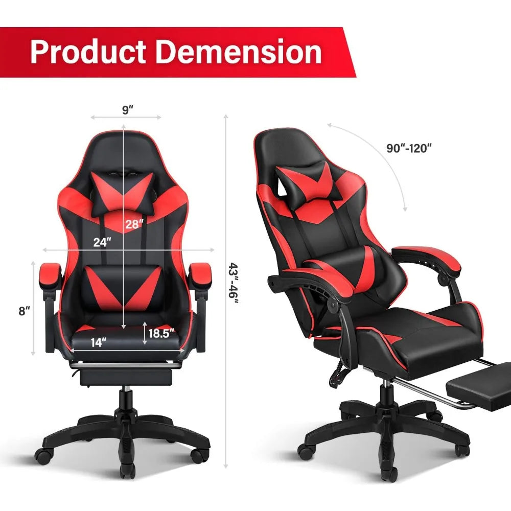 The DOMINUS Prestige Ergonomic Gaming Throne – Adjustable Racing Recliner with Supreme Comfort & Support