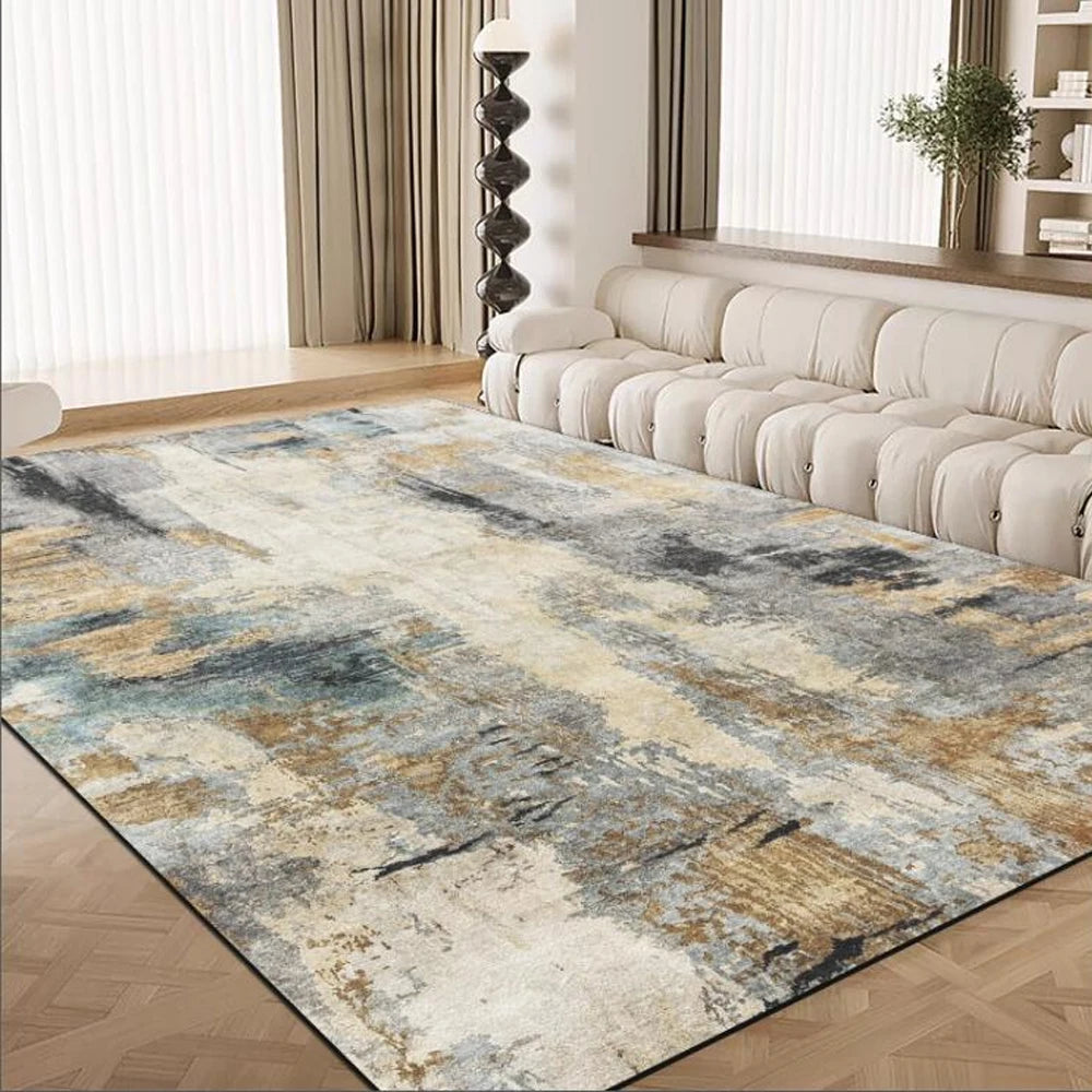 Nordic DreamWeave Abstract Area Rug – Washable Non-Slip Carpet for Living, Dining & Bedroom Harmony