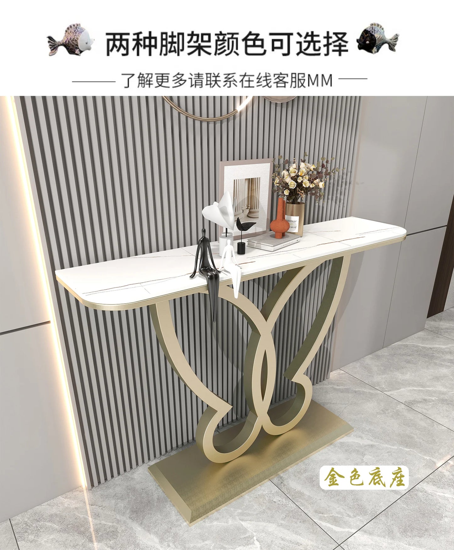 LunaEdge Modern Corner Console Table – Sleek Minimalist Luxury for Living Room, Entryway & Home Elegance