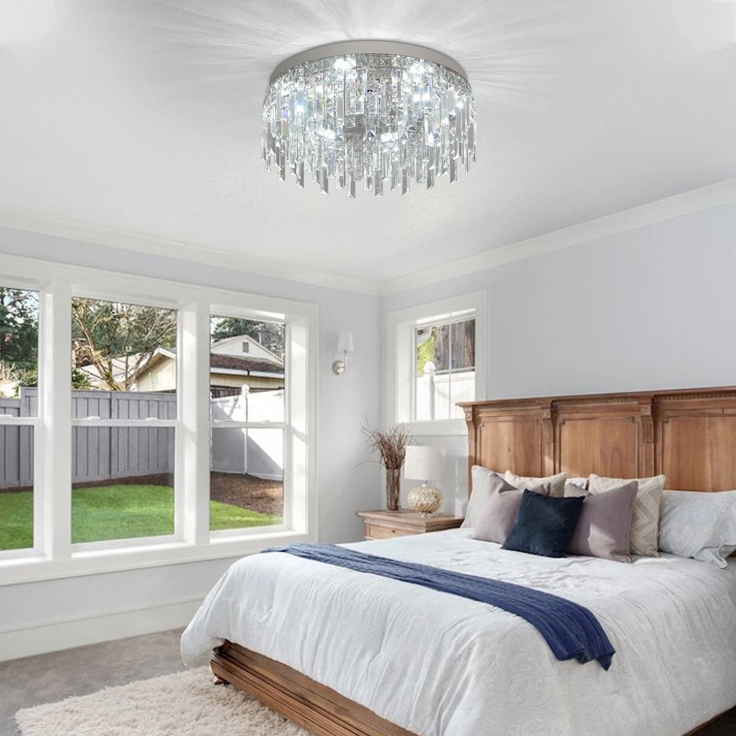 Modern Crystal Light Luxury Ceiling Lamp Led Chandelier Nordic Home Decor Lustre Dining Living Room Bedroom Hotel Hall Fixture