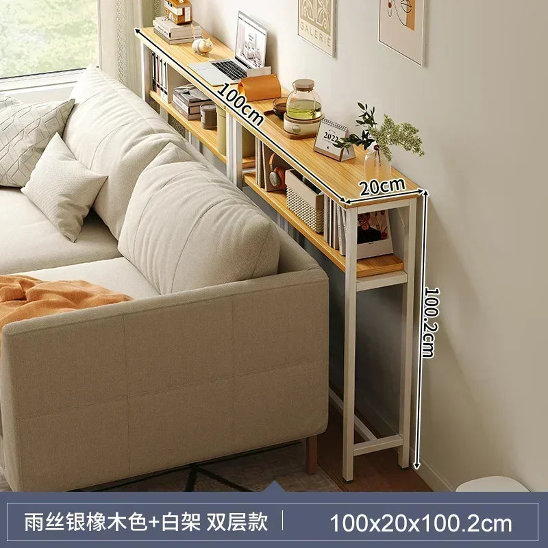 The Linea Slim Storage Table – Modern Gap-Fit Side Table for Living Rooms & Bedrooms