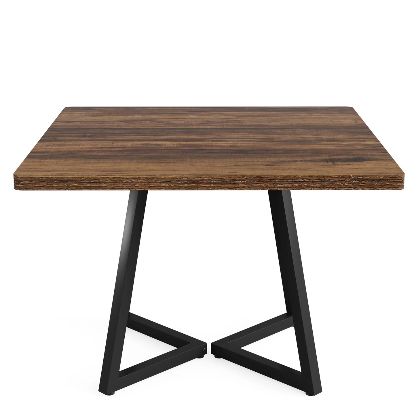 Tribesigns Vintage Industrial Dining Table – 31.5” Square Wood & Metal Table for Cozy Gatherings, Home & Office Versatility