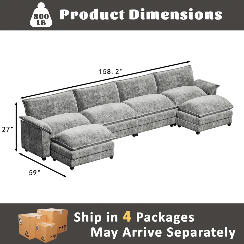 The Maison U-Shaped Modular Sofa – Sophisticated Comfort, Limitless Versatility