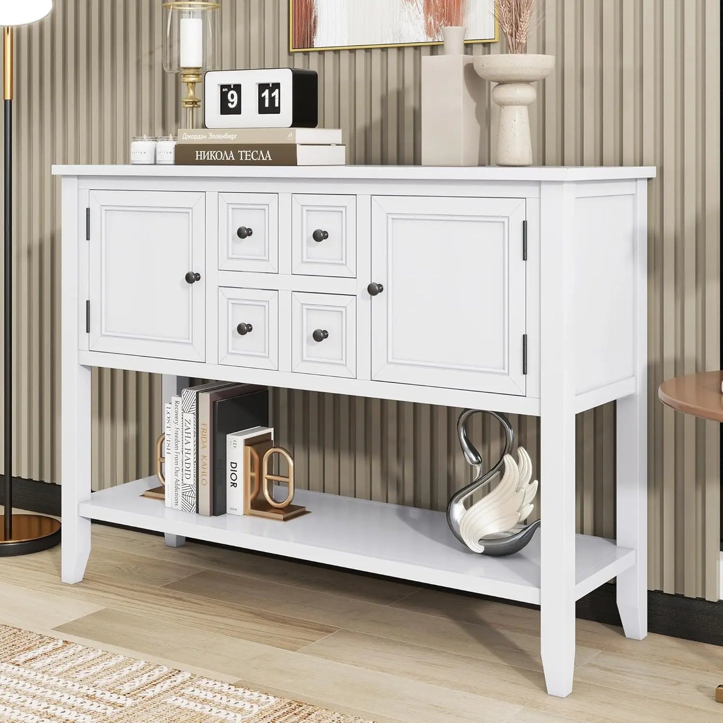 The House Of Bonney 6-Drawer Console Table – A Statement of Refined Elegance