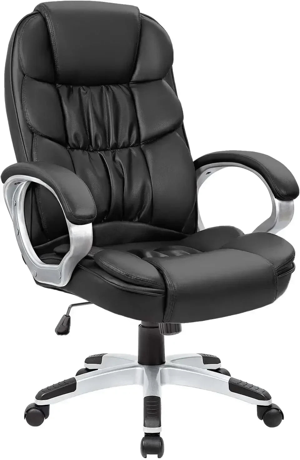 DUTRIEUX High-Back Executive Office Chair – Ergonomic PU Leather Swivel Desk Chair, Adjustable Height, Padded Armrests, Comfortable Design