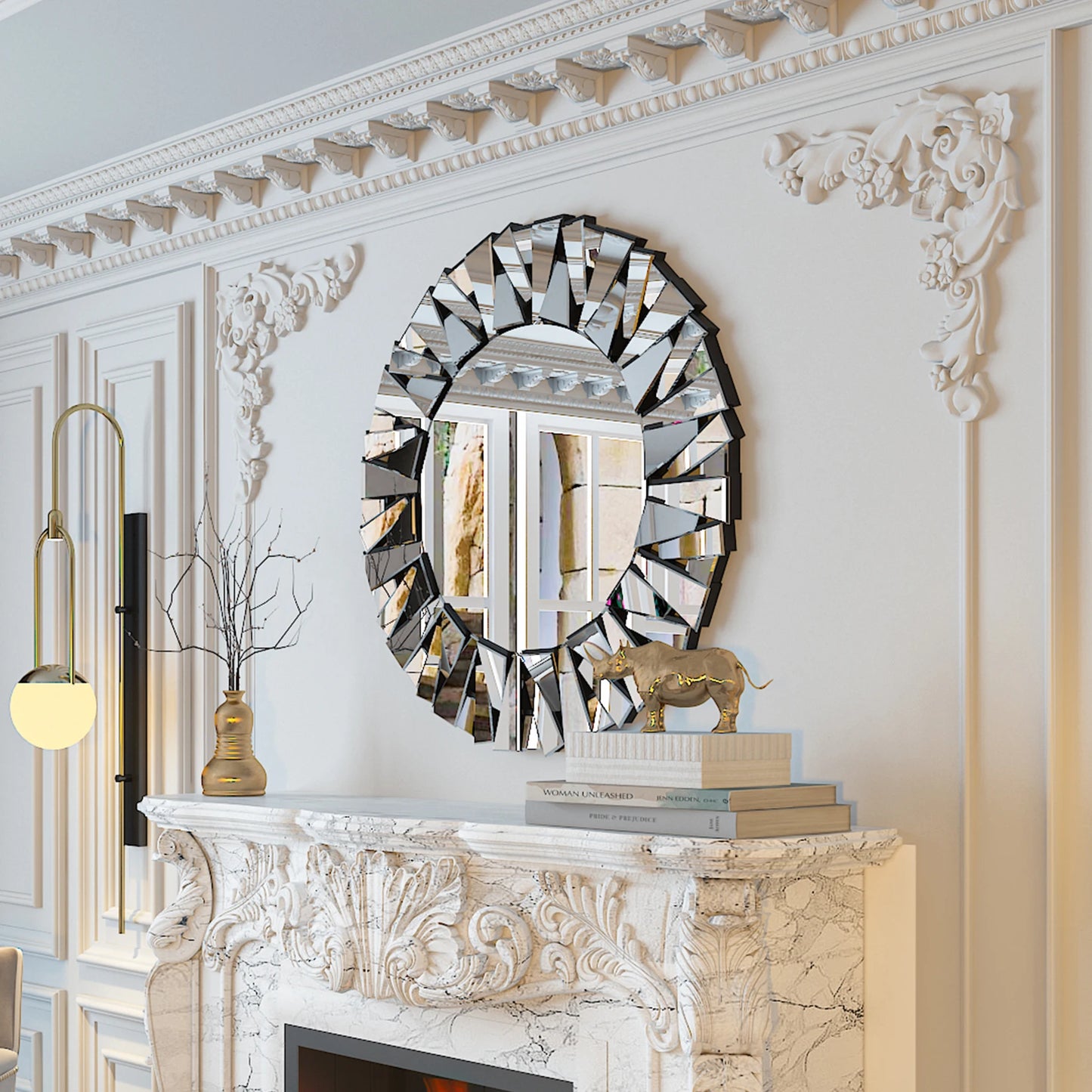 Celeste 32” Radiance Mirror – A Sunburst of Sophistication