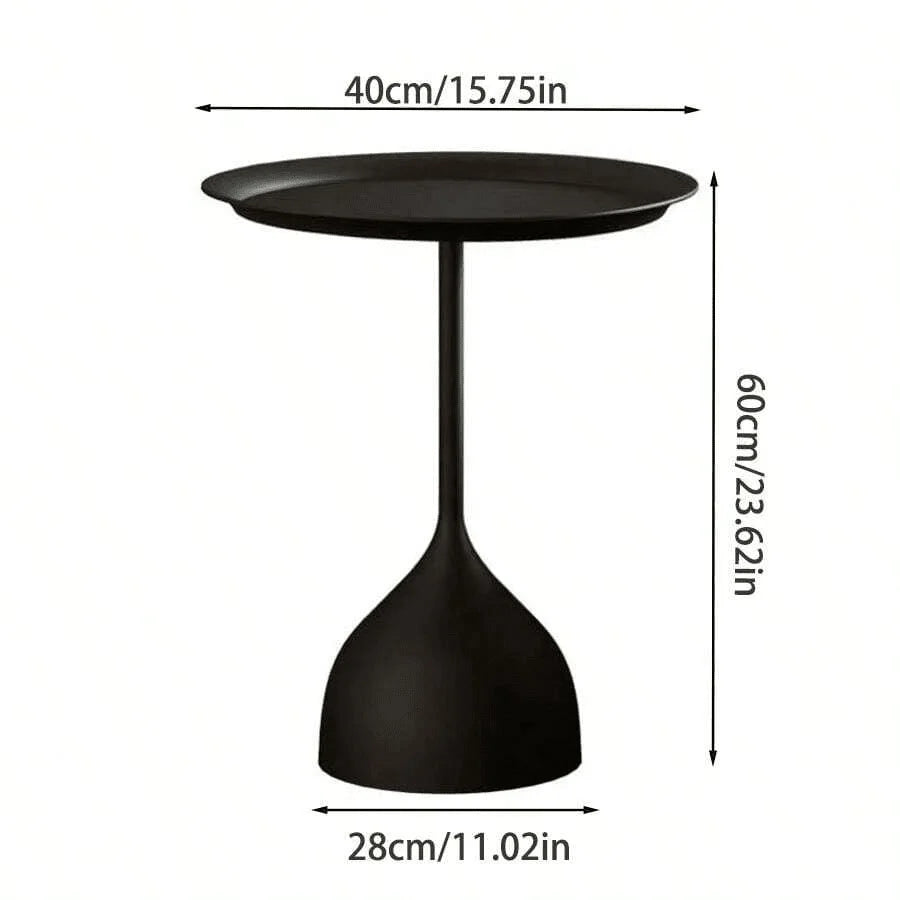 Golden Hush Nordic Coffee Table | Modern Round Metal Side Table For Living Room Elegance & Bedroom Warmth | Luxury Minimalist Accent Piece With Timeless Charm