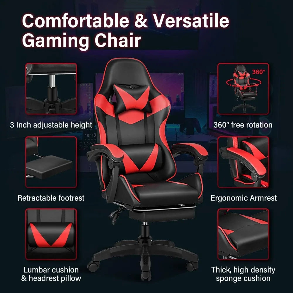 The DOMINUS Prestige Ergonomic Gaming Throne – Adjustable Racing Recliner with Supreme Comfort & Support