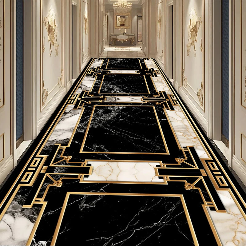 European Black Luxury Hallway Carpet – The House of Bonney
