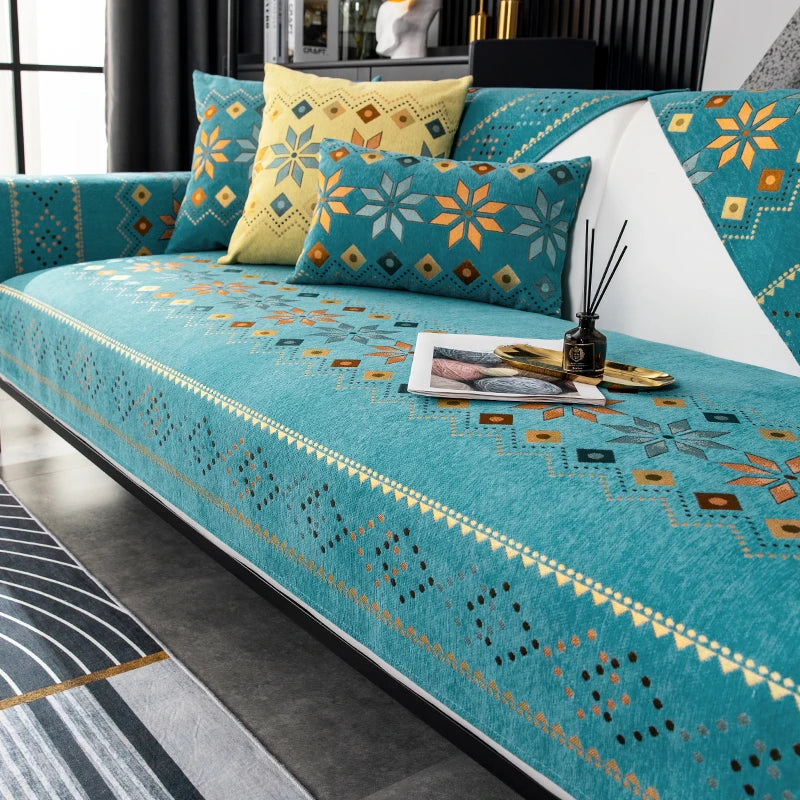 🪞 The House of Bonney “Arcadia” Sofa Mat – Year-Round Geometric Luxury, Pet-Friendly & Non-Slip ✨