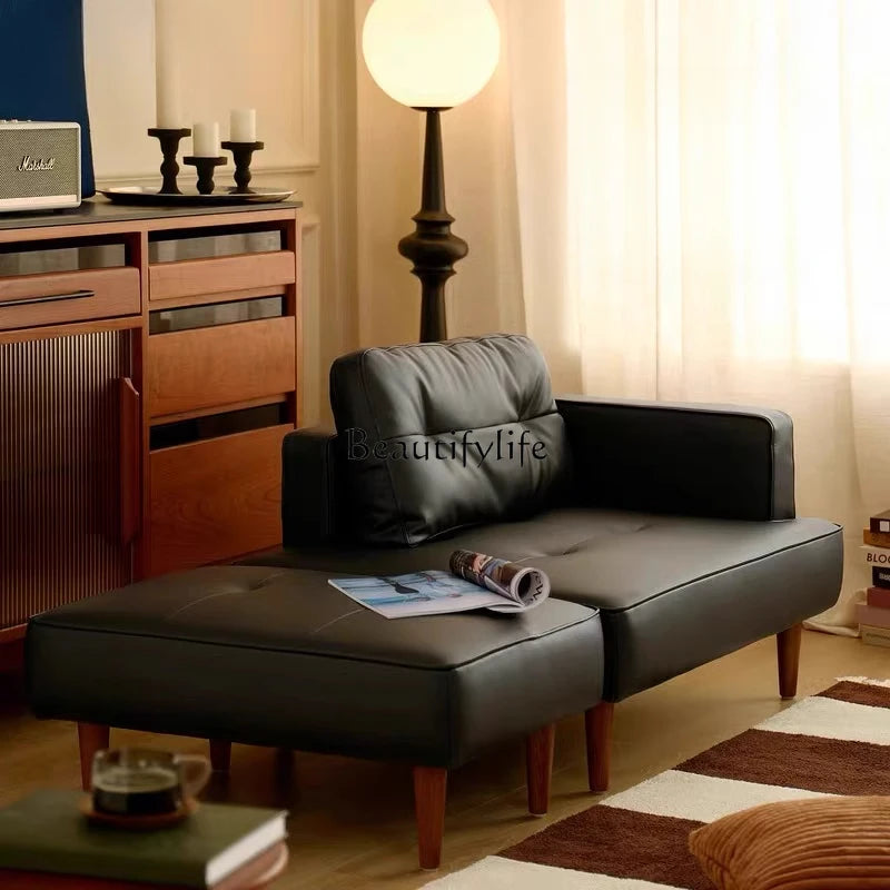 -*Small apartment removable and washable fabric sofa reading study apartment living room bedroom corner corduroy retro sofa