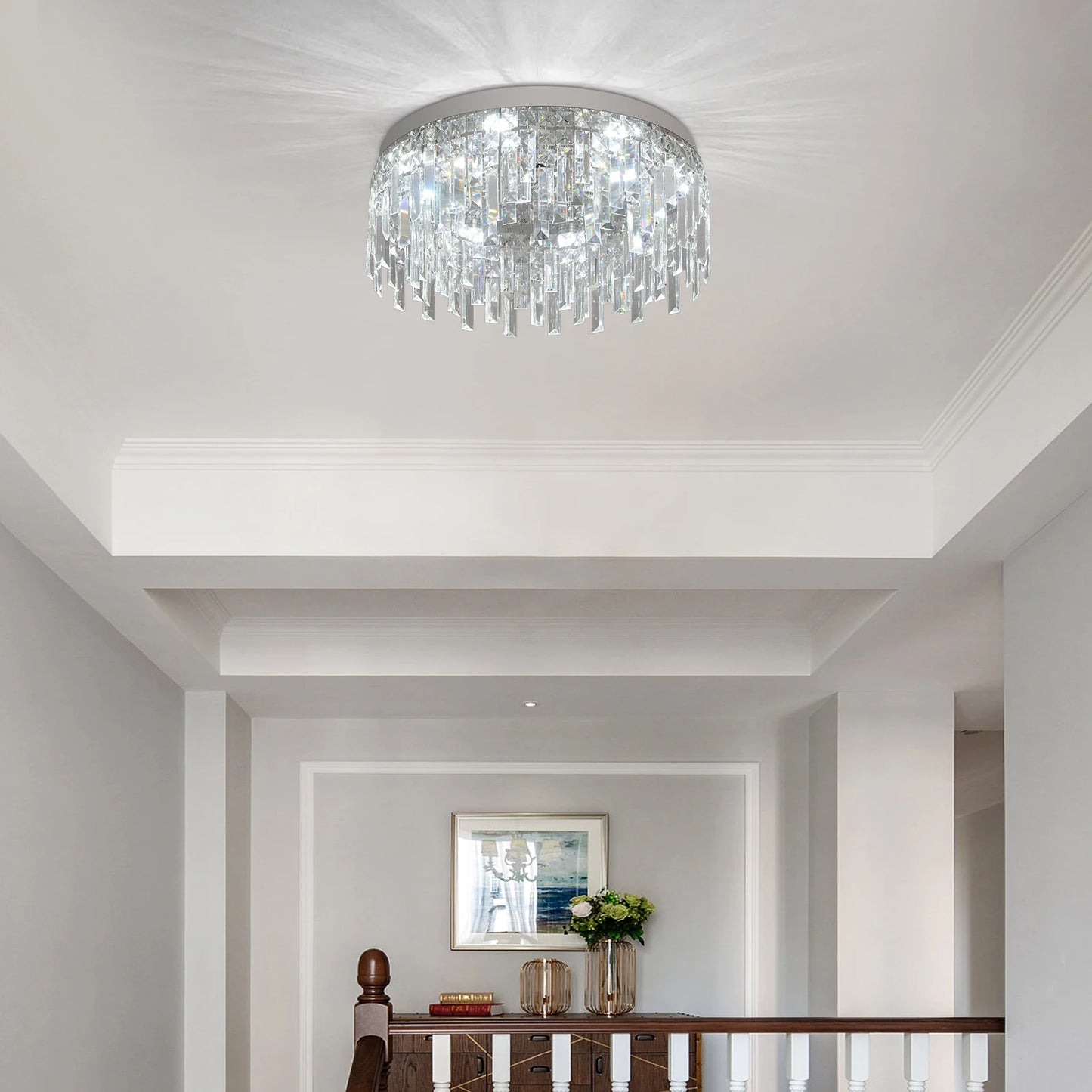 Modern Crystal Light Luxury Ceiling Lamp Led Chandelier Nordic Home Decor Lustre Dining Living Room Bedroom Hotel Hall Fixture