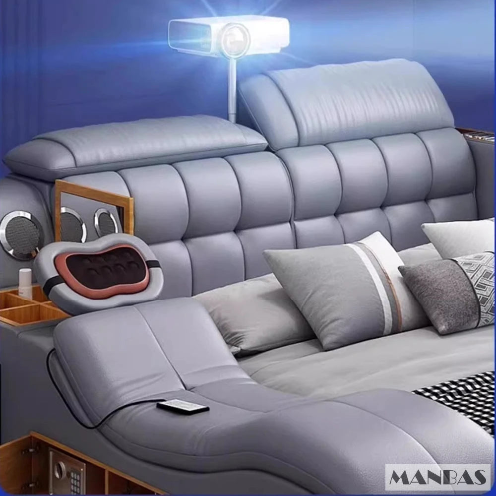 The Élysée Tech-Lux Leather Bed — The Multifunctional Masterpiece of Modern Living