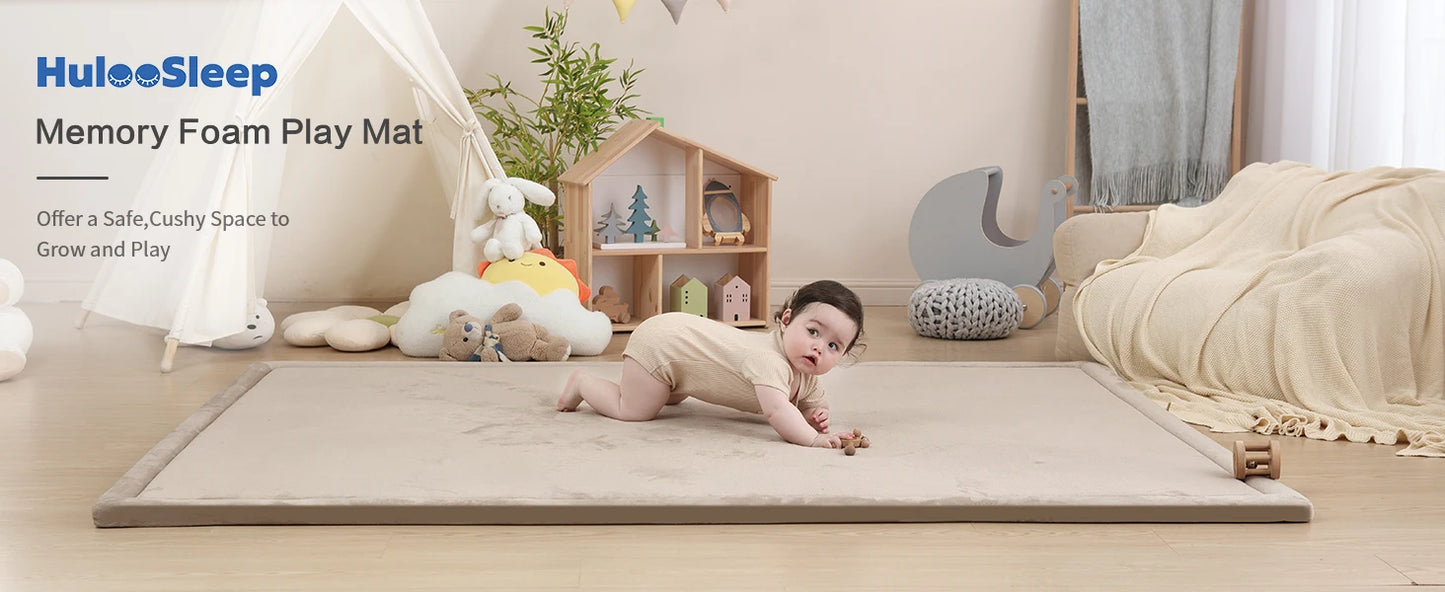 Cream Quietude Classic: Non-Slip Minimalist Tatami Living Room & Bedroom Rug