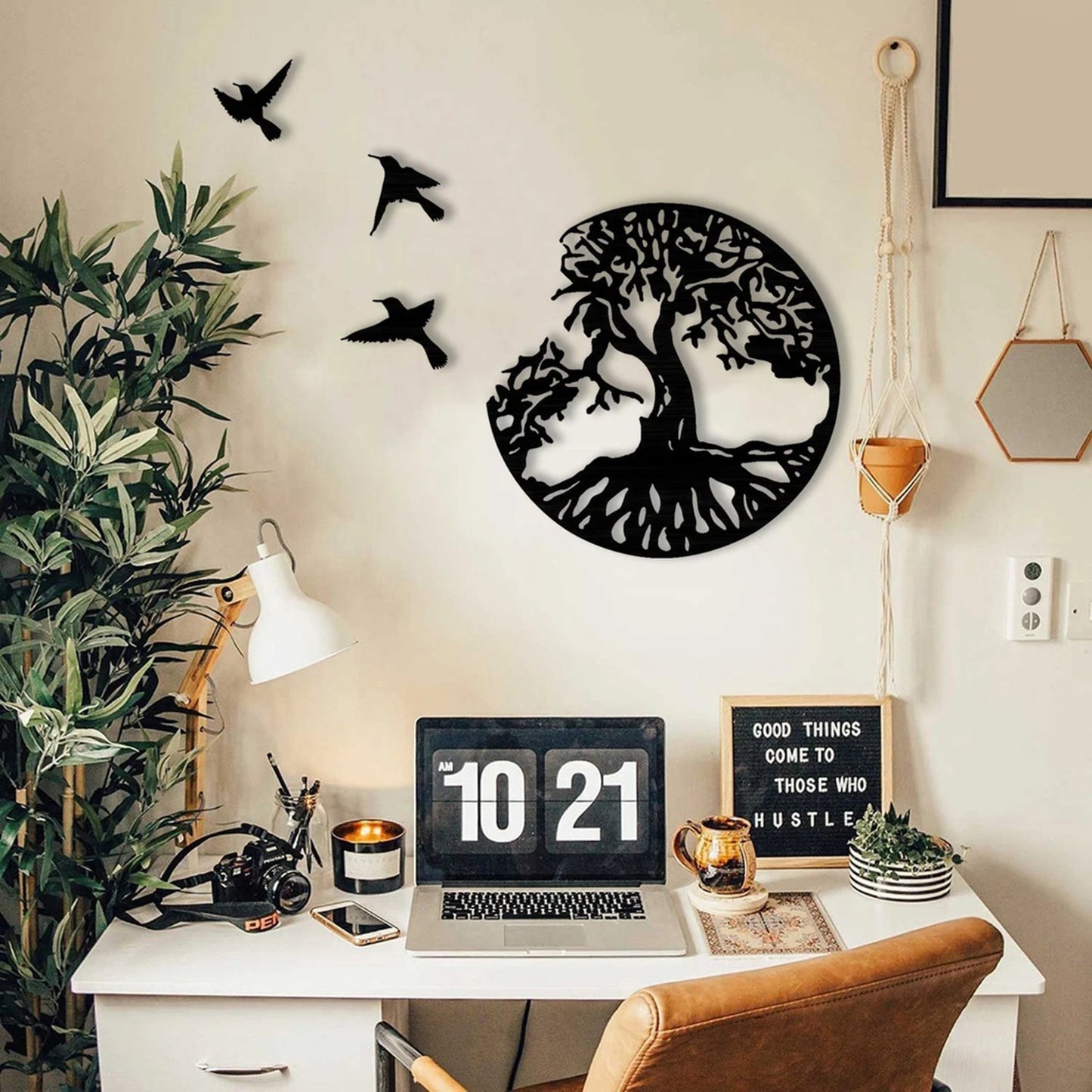 Elysian Harmony: The Tree of Life & Birds Metal Wall Art – Timeless Elegance in Nature-Inspired Design