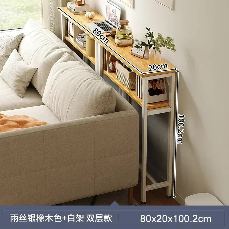 The Linea Slim Storage Table – Modern Gap-Fit Side Table for Living Rooms & Bedrooms