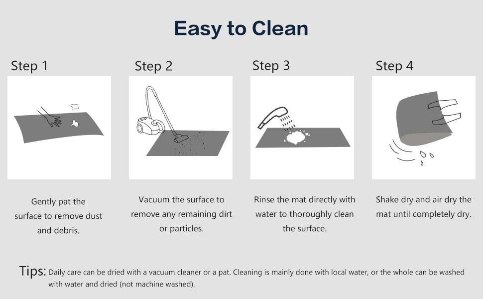 Cream Quietude Classic: Non-Slip Minimalist Tatami Living Room & Bedroom Rug