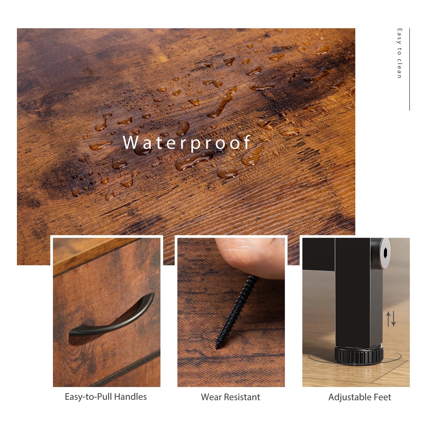 JHK 9-Drawer Fabric Dresser & Closet Organizer