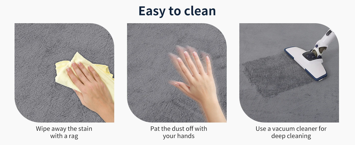 Cream Quietude Classic: Non-Slip Minimalist Tatami Living Room & Bedroom Rug