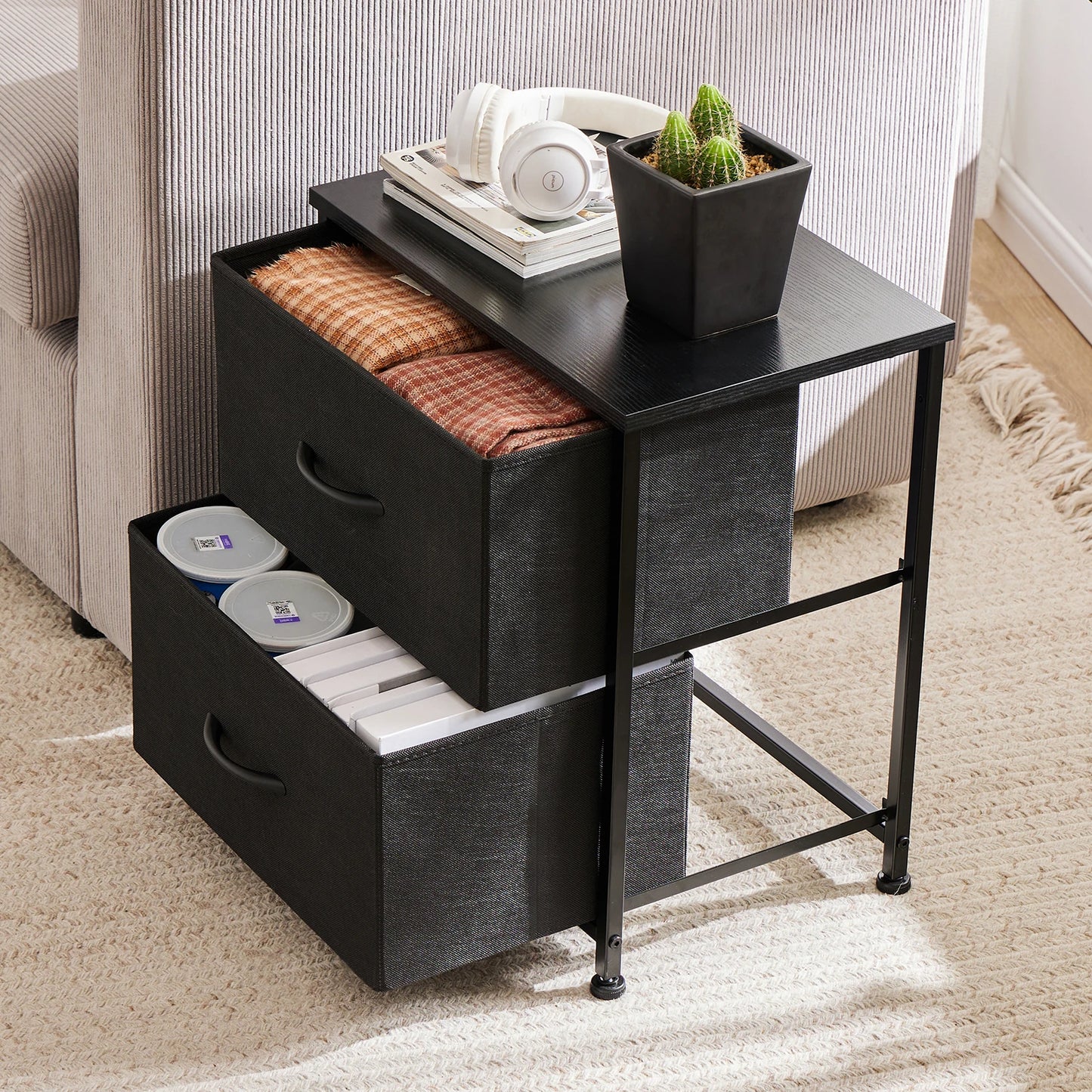 The House Of Bonney Presents: The Casbah Luxury Storage Nightstand (2-Drawer)