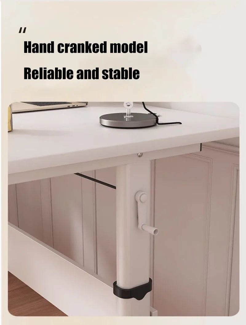 BrightNest Adjustable Steel Study Table – Modern Minimalist Children’s Desk with Rounded Corners & Strong Load-Bearing Design