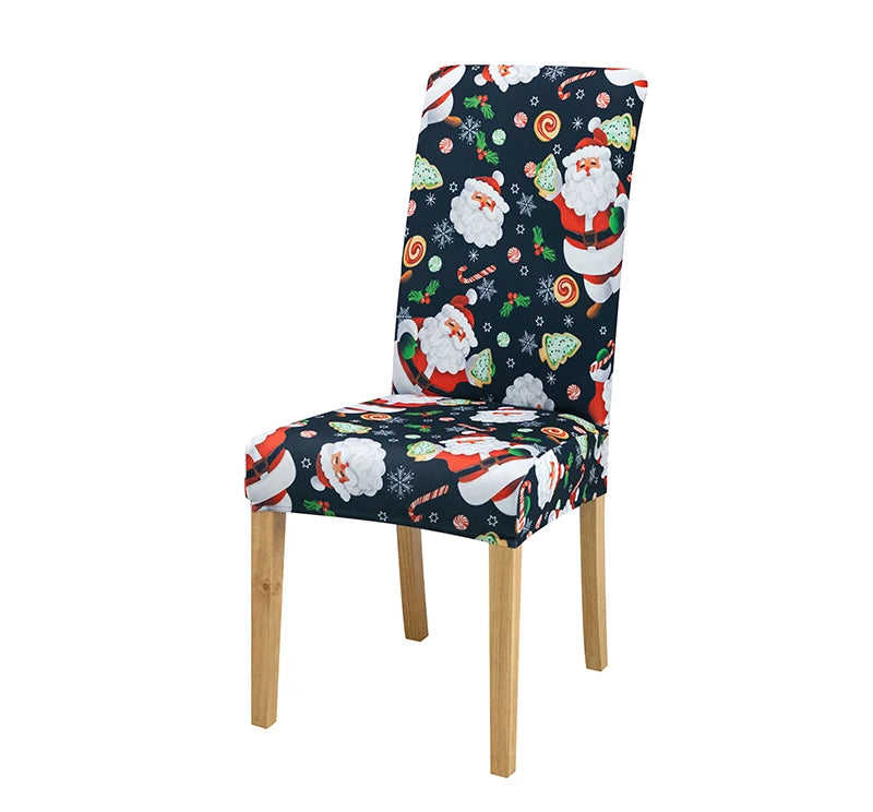 Christmas Luxe Chair Cover — Holiday Dining Elegance for Parties & Gatherings