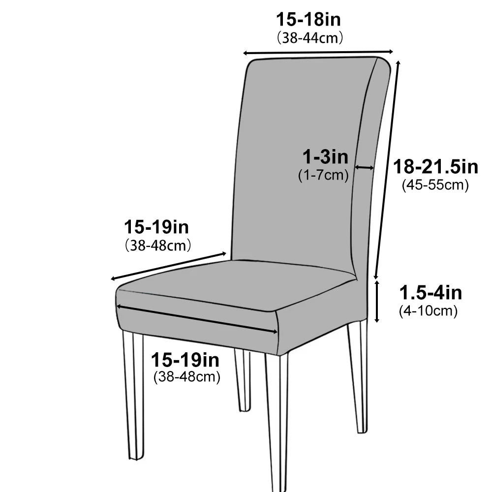 Christmas Luxe Chair Cover — Holiday Dining Elegance for Parties & Gatherings