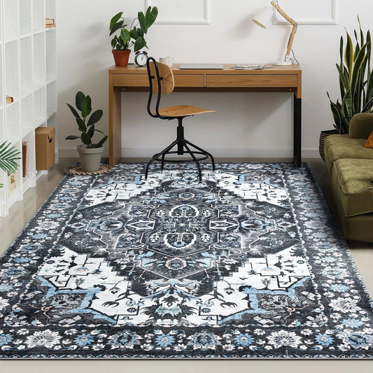 Bellevie Vintage Floral Luxe Area Rug – Timeless Elegance in Every Thread